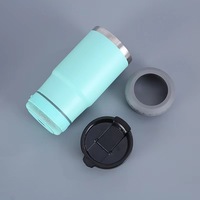 Botol air pintar Tumbler besi tahan karat 14OZ 400 ml logo kustom Tumbler Speaker musik nirkabel dengan tutup pembuka dan USB