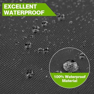Ventes directes d'usine imperméable 600D Polyester Patio couverture de meubles d'extérieur <span class=keywords><strong>jardin</strong></span> couverture de <span class=keywords><strong>Table</strong></span> noire - Product Image 3