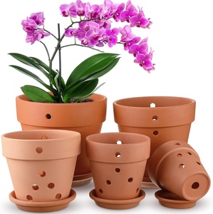 <span class=keywords><strong>Pot</strong></span> en terre cuite rouge, poterie murale, <span class=keywords><strong>pot</strong></span> à fleurs, absorption d'eau spéciale, propriétés respirantes, <span class=keywords><strong>suspendu</strong></span>, <span class=keywords><strong>pour</strong></span> succulentes, orchidées - Product Image 3