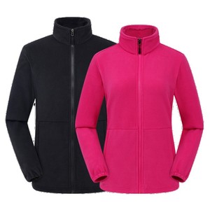 Fleece Jacket Unisex Double-Sided Thickened Full Sleeve Split Hem Ribbed Outdoor Spring Autumn Winter Windbreaker <b>Cardigan</b> - Product Image 4