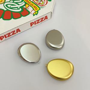 Hot Bán Hình Bầu Dục Trang Điểm Gương Chất Lượng Cao Có Thể Gập Lại Hai Mặt Gương Với Biểu Tượng Tùy Chỉnh - Product Image 5