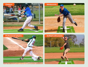 Tapis de lancer de softball MCG Antifade Denser Turf Antislip PU Bottom 10' X 3' pour extérieur et intérieur - Product Image 4