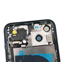 Coque Arrière Complète pour iPhone 11 12 13 : Boîtier, Batterie, Châssis Central, Cadre, Assemblage Porte Arrière avec Câble Flexible