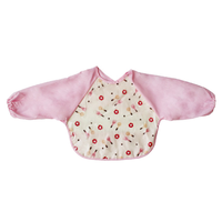 Bavoir pour bébé en coton personnalisé Bavoirs pour bébé à manches longues imperméables EVA écologiques avec poche à nourriture