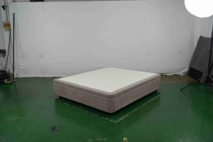 Base de <span class=keywords><strong>Cama</strong></span> Otomana de Perfil Bajo con Almacenamiento, Tamaño Personalizado, Tapizada en Tela Premium, Sin Cabecera, Ahorro de Espacio, con Sistema de Elevación - Product Image 6