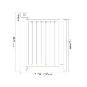 Puerta Pediátrica Decorativa Plegable de Aleación de Aluminio, Precio Económico, para Publicidad en Comunidades Inteligentes, Control de Seguridad, Tamaño Personalizable - Product Image 5