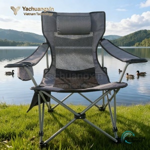 Silla Plegable para Exteriores, Marco de Aluminio, Tela Oxford, Respaldo Alto, Portátil, para Camping, Jardín, Estilo Casual - Product Image 2