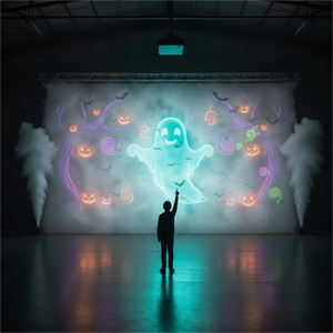<span class=keywords><strong>Projecteur</strong></span> de sol mural interactif à projection laser immersive d'hologramme pour parc à thème, écran antibrouillard pour <span class=keywords><strong>Halloween</strong></span> - Product Image 2