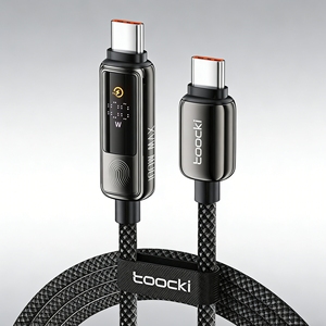 Câble USB-C Toocki compatible avec les écrans noirs, avec affichage tactile intelligent <span class=keywords><strong>de</strong></span> l'énergie et <span class=keywords><strong>de</strong></span> la lumière pour la <span class=keywords><strong>recharge</strong></span> nocturne dans la chambre - Product Image 1