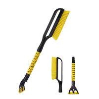 Brosse à neige et grattoir à glace de qualité professionnelle, design détachable avec poignée ergonomique en mousse pour un nettoyage de la neige des véhicules sans rayures