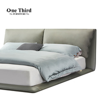 Cadre de lit California King pour chambre à coucher, meubles, lit en cuir simple, lits réglables