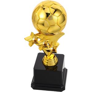 Trofeo Coleccionable Portátil de Resina Personalizado por el Fabricante, Chapado en Oro, Grabado, Impresión Tipográfica, Premio Deportivo de Fútbol - Product Image 1