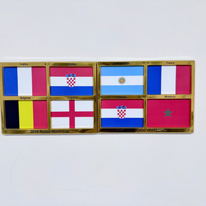 Bộ quà tặng CS bán chạy nhất: Cúp vô địch bóng đá thế giới, bộ 4 cờ kỷ niệm, in ấn tinh tế, bền, thể thao, có thể tái chế - Product Image 4