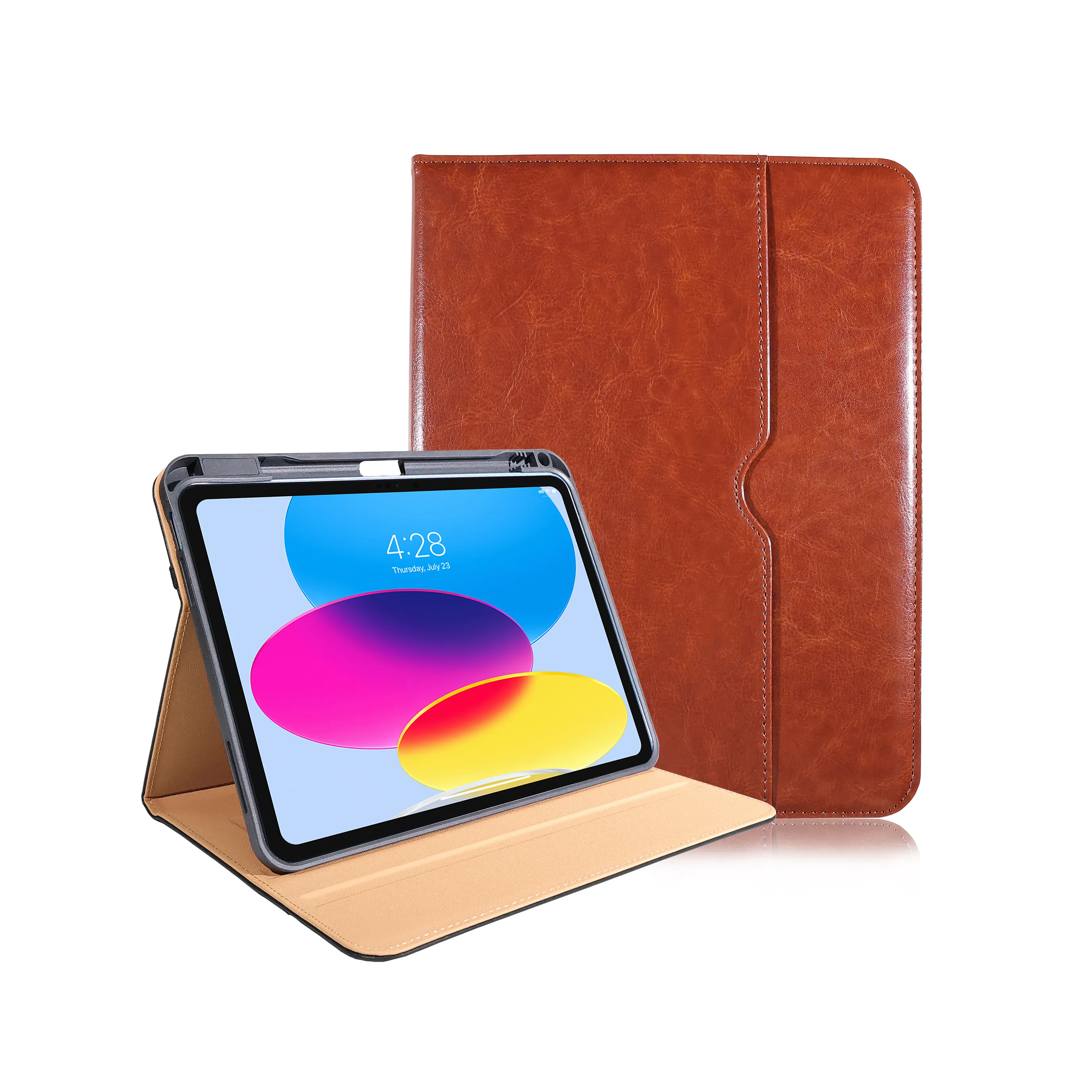 New Arrival Premium PU Leather with Pencil Holder Case for iPad 10th Generation 2022