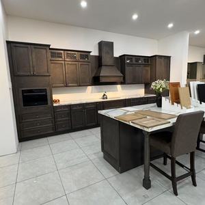 Phong cách Châu Âu LED ánh sáng treo tường Vanity Gương tủ ngăn kéo khác nhau nhà bếp ăn tủ-Cửa kính nhựa Countertop - Product Image 1