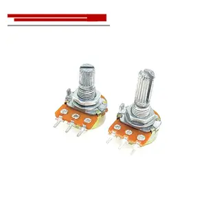 Einzel potentiometer B1K B2K B5K B10 B20 B50K B100K B100R B250K B500K B1M B500R Griff länge 15MM 3-polig