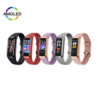 Pulsera Inteligente con Monitor de Actividad Física, Podómetro, Monitor de Sueño y Frecuencia Cardíaca para Hombres y Mujeres, Pantalla AMOLED HD de 1.1 Pulgadas, Resistente al Agua IP67