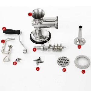 เครื่องบดไส้กรอกแบบมือหมุนขนาดเล็ก PF สำหรับบดเนื้อคีมาและกระดูก - Product Image 3
