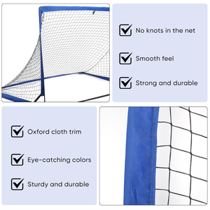 Di alta qualità pieghevole durevole per bambini obiettivo di calcio per il cortile Set - 2 bambino reti da calcio per attrezzature per l'allenamento - Product Image 6