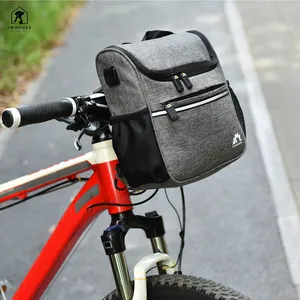 Waterproof Bike Front Tube Bag Bicycle Handlebar Basket Bicycle Cycling Bag Pet Treat Bag