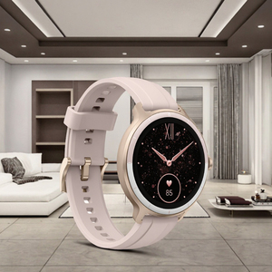 <span class=keywords><strong>Smartwatch</strong></span> <span class=keywords><strong>Rosa</strong></span> da Donna con Schermo TFT, Impermeabile IP68, Chiamate BT con AI Voice, Risposta alle Chiamate, Monitoraggio Frequenza Cardiaca, Controllo Remoto in Silicone, Calendario - Product Image 4