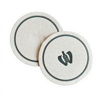Sous-verres en papier gaufré, épais, absorbants et réutilisables, personnalisés pour la maison et le bar, sous-verres ronds décoratifs