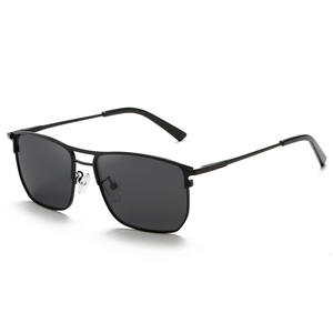 Nouvelles lunettes de soleil polarisées pour hommes UV400, monture métallique anti-reflet, verres TAC pleine monture, style professionnel or et noir, pour la conduite et la pêche - Product Image 2