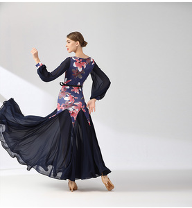 ऑक्ट्स9077 उच्च गुणवत्ता वाली नई कस्टम आधुनिक नृत्य पोशाक लंबे बॉलरूम नृत्य कपड़े का प्रदर्शन करता है - Product Image 2