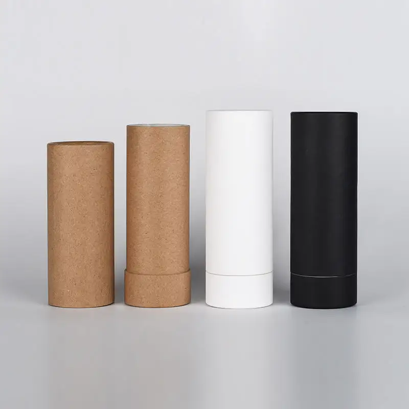 Tube de papier de carton compostable de tube biodégradable écologique pour l'emballage de baume à lèvres de conteneur de déodorant