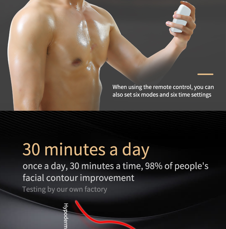 Rechargeable EMS Microcurrent Jawline Trainer Face Shaper Beauty Device for Men Women Jawline exerciser
