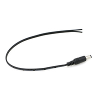 Mini Din 4 broches 5521 2,1 mm 5,1 mm Prise mâle DC Connecteur Câble de charge d'alimentation ouvert Gaine en PVC Tresse en cuivre pur