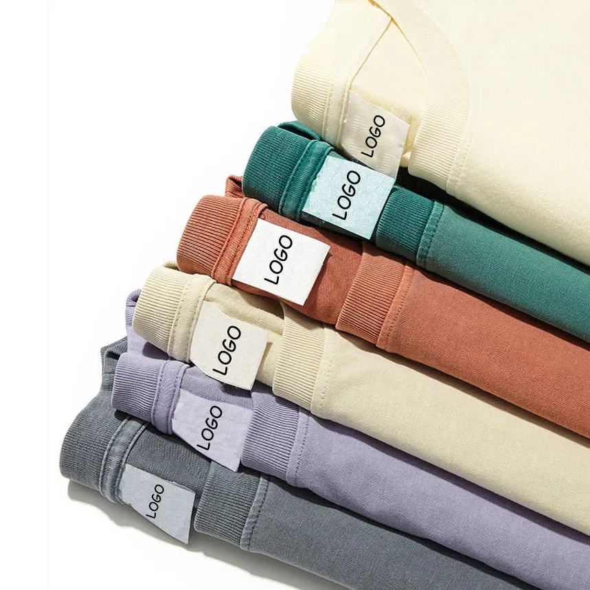 Baisheng High Quality unisex 260 gsm 100% cotton t-shirt plain blank basic custom tshirts wholesale clothing manufacturers