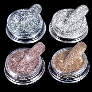 Poudre de paillettes pour ongles en diamant, 4 couleurs, réfléchissante, scintillante, style coréen, pigment en poudre pour vernis gel, paillettes pour nail art - Product Image 1