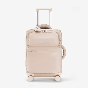 Juego de maletas de tela suave <span class=keywords><strong>para</strong></span> <span class=keywords><strong>mujer</strong></span>, <span class=keywords><strong>con</strong></span> <span class=keywords><strong>ruedas</strong></span> giratorias de 20/24 pulgadas, equipaje de mano ligero, maleta de viaje expandible - Product Image 4