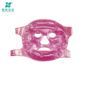 Popular Europe American Market Reusable Fabric/gel Beads Beauty Cooling Face Mask For Puffiness And Stress Relief