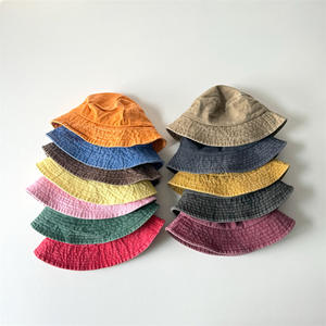 <span class=keywords><strong>2025</strong></span> Mùa xuân mùa hè trẻ em rửa cổ điển nóng bán bông ngư dân mũ rắn màu chàng trai và cô gái tùy chỉnh logo xô Mũ trẻ em - Product Image 1