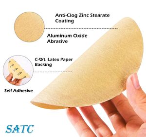 100pcs-set 32sets-carton 6 inch 6 "chà nhám đĩa Giấy nhám cuộn PSA dính lại 320 Grit dính - Product Image 4