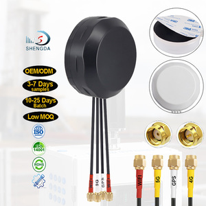Custom Omnidirectional IP67 Waterproof <strong>Outdoor</strong> <strong>Antenna</strong> 4 In 1 Combo <strong>Antenna</strong> ASA Material Shell Cable From Side And 3M Adhesive - Product Image 1