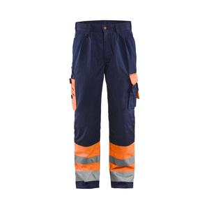 BLAKLADER - 158418605389D104 Pantalones Hi-Vis Naranja/Azul marino-EAN 7330509204672 ROPA DE TRABAJO DE LA HI-VIS - Product Image 1