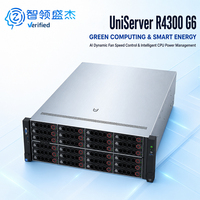 Serveur rack Intel Xeon 4U double socket haute capacité compatible PCIe Gen5 avec accélérateur GPU R4300 G6 pour lago de données IA, en stock