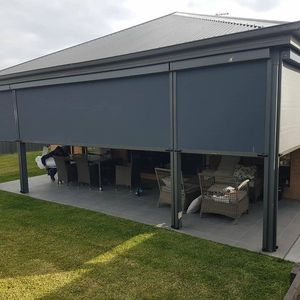 Coupe-vent et imperméable, tissu motorisé électrique, stores roulants d'extérieur bon marché - Product Image 1