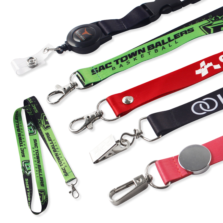 Wholesale Custom Fashion Ribbon Satin Lanyard Lanyard Keychain Image 4