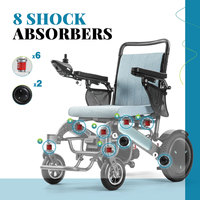 Fauteuil roulant électrique robotisé 4x4 léger et pliable approuvé par les compagnies aériennes Baichen Ce, 24 V, pour personnes handicapées