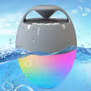 Top bán xách tay Loa Bluetooth không dây với IP68 không thấm nước, RGB ánh sáng flash hiển thị cho đầu giường tắm, bồn tắm nước nóng