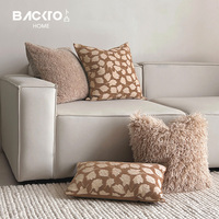 2024 nouvelle fausse fourrure polaire mouton cheveux Jacquard taie d'oreiller élégant Polyester housse de coussin pour salon décor à la maison hôtel