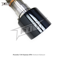 Système d'échappement à soupapes personnalisé pour Porsche 718 Cayman GT4 Spyder GTS 4.0L, silencieux cat-back en acier inoxydable SS304, performance améliorée 982