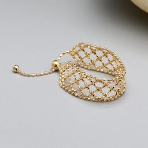 Xinfly Wholesale Luxury Fashion Design Pure 18K Gold AU750 Genuine Jewelry <b>Adjustable</b> <b>Rings</b> - Product Image 5