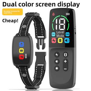Collar de perro recargable de alta calidad, tapón de ladridos inteligente, pantalla LCD, 3 modos, Control antiladridos, descarga eléctrica para entrenamiento de mascotas - Product Image 4
