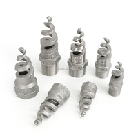 Buse de pulvérisation en spirale à cône creux Huajue 3/8 pouce BSPT mâle en acier inoxydable à haut débit Angle de pulvérisation de 170 degrés