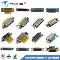 TT OEM/ODM J30J 9 15 21 25 31 37 51 66 74 100 Pin Micro enchufe rectangular fabricante de conectores eléctricos